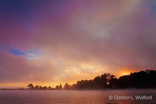 Foggy Sunset_01376.jpg - Photographed on the north shore of Lake Superior in Ontario, Canada.